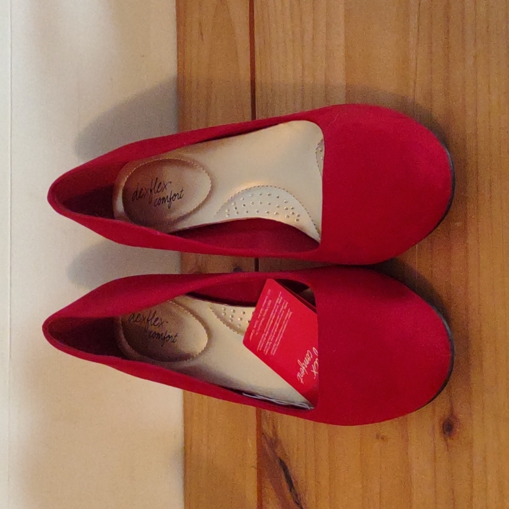 Red Suede Heels